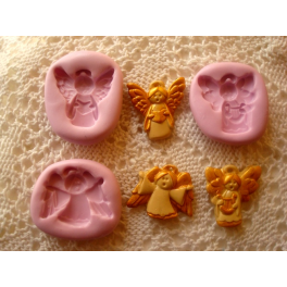 SET N.3 StampinI silicone per fimo" ANGELI MISTI"