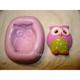 STAMPINO SILICONE/MOLD GUFO CICCIOPER FIMO/PASTA DI ZUCCHERO 2,3cm - Tina  Bijoux