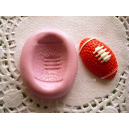 STAMPO/STAMPINO in SILICONE "PALLA DA FOOTBALL" da 3,3cm PER FIMO GESSO PASTA DI ZUCCHERO