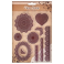 TIMBRO IN SILICONE "Merletti Decorativi"10MOTIVI" PER SCRAPBOOKING/ BIGLIETTI