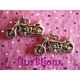 N.6 CHARMS/CIONDOLI "MOTOCICLETTA" ARGENTO TIBETANO da 25mm