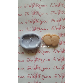 STAMPINO SILICONE " PIEDINI UNITI"COD.6 PER FIMO GESSO PASTA DI ZUCCHERO