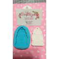 STAMPO SILICONE TARGHETTA 7X7cm"L'AMICIZIA SVUOTA LA MENTE E RIEMPIE IL CUORE" per GESSO REGALO altro.