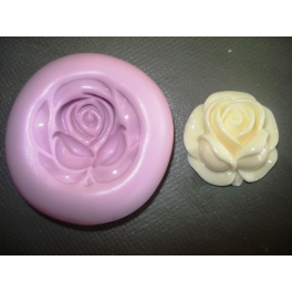 STAMPO silicone " FIORE ROSA "PER FIMO-GESSO ALTRO