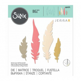 FUSTELLA SIZZIX BIGZ 664474 - PIUME NATURALI