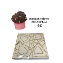 SAGOMIAMO SFL73- SET CUPCAKE PIATTI-h6 e 8cm