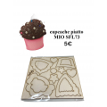 SAGOMIAMO SFL73- SET CUPCAKE PIATTI-h6 e 8cm