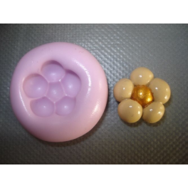 Stampino silicone per fimo"FIORE MARGHERITA PICCOLO" 1,6CM