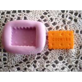 Stampino in silicone per fimo" BISCOTTO COOKIE " 2,4cm